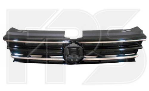 Решетка Радиатора Хром Молдинга Черный Глянец VW TIGUAN 17- P-027338 фото