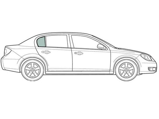 Форточка задніх дверей права Фольксваген Пассат Б2 VW Passat B2 (Седан 4-х Дв) (1981-1988) 114809-CH фото