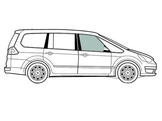 Скло передніх дверей праве Форд С-Макс Ford C-MAX (Минивен 5-х Дв) (2011-) 103334-CH фото