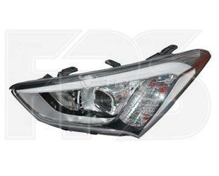 Фара Левая (Эл) (Белая Вставка) HYUNDAI SANTA FE III 12-16 P-010269 фото