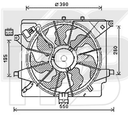 Диффузор С Вентилятором Радиатора KIA CEED 15-18 P-011406 фото