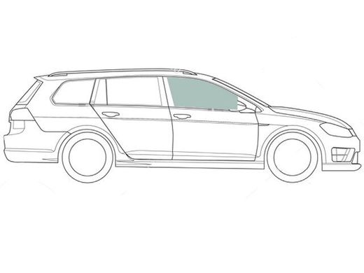 Скло передніх дверей праве Фольксваген Пассат Б2 VW Passat B2 (Комби 5-х Дв) (1981-1988) 114810-CH фото