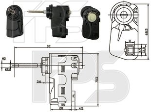 Корректор Фары KIA SOUL 14-18 P-012307 фото