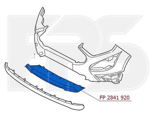 Накладка Бампера Передняя Средняя FORD ECOSPORT 17- P-005565 фото