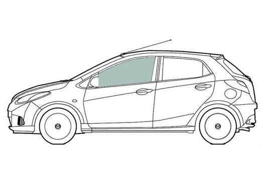 Стекло передней двери левое Hyundai Excel (Хетчбек 5-х Дв) (1994-1999) 118288-CH фото