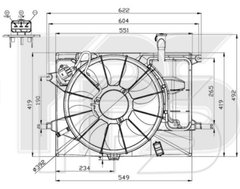 Диффузор С Вентилятором Радиатора HYUNDAI ELANTRA 14-16 (MD) P-009578 фото