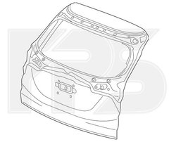 Крышка Багажника HONDA HRV 18- P-009128 фото