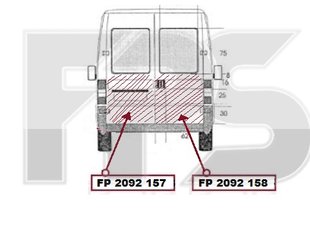 Рем Часть Двери Задней Левой Нижняя Большая FIAT DUCATO 94-01 P-005066 фото