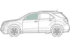 Стекло передней двери левое Acura RDX (Внедорожник 5-х Дв) (2013-2018), Acura, RDX (Внедорожник) (2013-2018), Боковое стекло, RDX (Внедорожник) (2013-2018)
