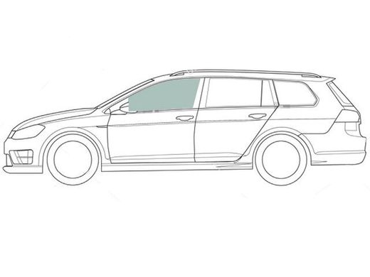 Скло передніх дверей ліве Фольксваген Пассат Б3 VW Passat B3 (Комби 5-х Дв) (1988-1996) 114938-CH фото