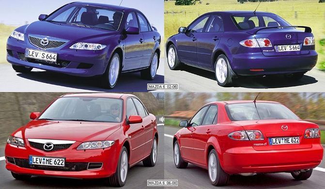 Ліхтар Задній Правий Зовнішній (HBK) (SDN) Хром (Підходить Для MAZDA 6 (GG, GY) 02-06 P-013403 фото