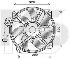 Диффузор С Вентилятором Радиатора RENAULT SCENIC, GRAND SCENIC 09-12 P-020153 фото