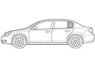 Форточка задніх дверей ліва Шевроле Малибу Chevrolet Malibu (Седан 4-х Дв) (2012-) 102193-CH фото