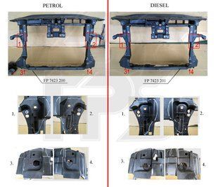 Панель Передняя (Petrol) VW PASSAT 11-15 EUR (B7) P-026116 фото