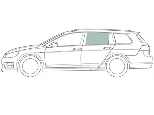 Скло задніх дверей ліве Ауди А3 Audi A3 (Комби 5-х Дв) (2003-2012) 115664-CH фото