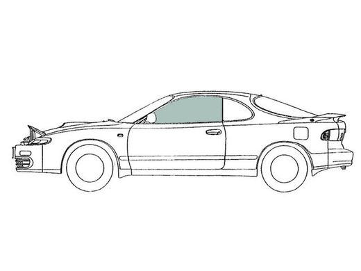 Скло передніх дверей ліве Mercedes W203 CLC (Купе 2-х Дв) (2001-2011) 107396-CH фото