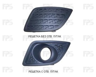 Решетка В Бампере Левая Без Отверстия П/Тум FORD FIESTA 06-08 P-005926 фото