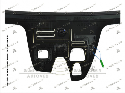 Лобовое стекло Volvo XC60 (Внедорожник) (2011-2012) 116596-CH фото