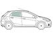 Скло задніх дверей праве Опель Корса Е Opel Corsa E (Хетчбек 5-х Дв) (2014-) 110348-CH фото 1
