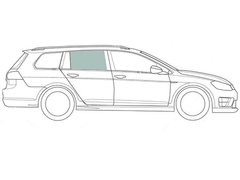 Стекло задней двери правое Audi A3 (Комби 5-х Дв) (2003-2012), Audi, A3 (Хетчбек, Комби) (2003-2012), Боковое стекло, A3 (Хетчбек, Комби) (2003-2012)