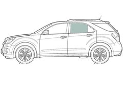 Скло задніх дверей ліве Mazda CX-5 (Внедорожник 5-х Дв) (2012-), Mazda, CX-5 (Внедорожник) (2012-), Боковое стекло, CX-5 (Внедорожник) (2012-2017)