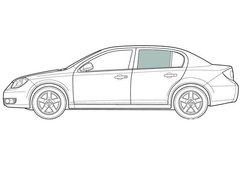 Скло задніх дверей ліве Фольксваген Пассат Б6 VW Passat B6 (Седан 4-х Дв) (2005-2014) 115776-CH фото
