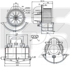 Вентилятор Салона Audi Q7 10-15, Диффузоры, вентиляторы, ВЕНТИЛЯТОР САЛОНА