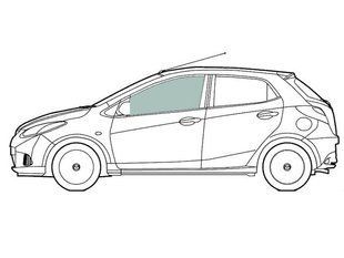 Стекло передней двери левое Chevrolet Cruze (Хетчбек 5-х Дв) (2009-) 102122-CH фото