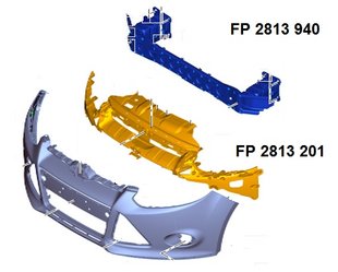 Шина Бампера Передняя FORD FOCUS 15-18 P-006506 фото