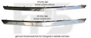 Накладка Решетки Черная Верхняя RENAULT LOGAN 07-09 MCV P-019261 фото