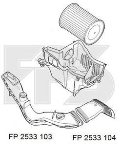 Воздуховод Воздушного Фильтра Большой FORD FOCUS 08-10 P-006334 фото