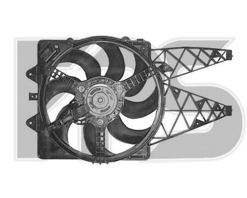 Диффузор С Вентилятором Радиатора FIAT GRANDE PUNTO 05-13 P-005287 фото