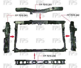 Панель Передняя Нижняя TOYOTA COROLLA 07-09 (E14 USA E15 EUR) P-023318 фото