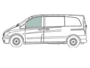 Стекло передней двери левое Renault Trafic (Минивен 2-х Дв) (1981-2001) 111290-CH фото