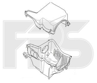 Корпус И Крышка Воздушного Фильтра (Цилиндр) FORD C-MAX 07-09 P-005491 фото