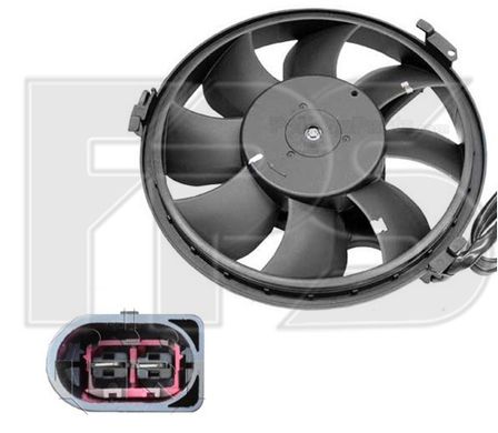 Вентилятор Радіатора (Роз'єм-Овальний) Audi A6 01-05 (C5) P-000608 фото