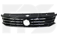 Решетка Радиатора Черная Хром Верхний Молдинг Черная Глянец VW PASSAT 15- USA (B8) P-026335 фото