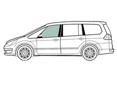 Стекло передней двери левое VW Golf Sportsvan (Минивен 5-х Дв) (2014-) 116268-CH фото