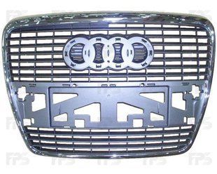 Решітка Хром/Чорна Audi A6 04-08 (C6) P-000709 фото