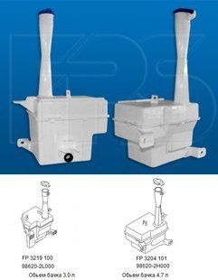 Бачок Омывателя HYUNDAI i30 07-12 P-009949 фото