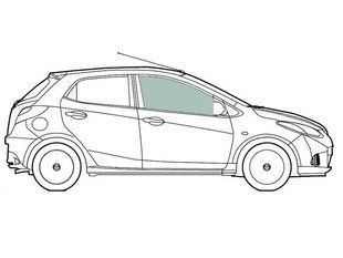 Скло передніх дверей праве Chevrolet Lacetti (Хетчбек 5-х Дв) (2003-) 117498-CH фото