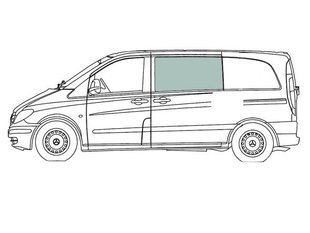 Скло задніх дверей ліве Форд С-Макс Ford C-MAX (Минивен 5-х Дв) (2003-2010) 103138-CH фото