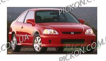 Скло передніх дверей ліве Хонда Сивик Honda Civic (Хетчбек 3-х Дв) (1996-2001) 103974-CH фото
