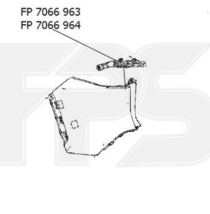 Крепеж Угольника Бампера Задний Левый (Под Фонарем) TOYOTA RAV4 19- P-024354 фото