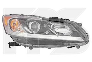 Фара Права (Мех/Ел) Жовта Вставка (+ LED) HONDA ACCORD 9 15-17 SDN EUR, USA P-008240 фото