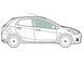 Скло передніх дверей праве Шкода Рапид Skoda Rapid (Хетчбек 5-х Дв) (2012-) 112725-CH фото 1