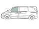 Скло передніх дверей ліве Мерседес Вито 447 Mercedes Vito W447 (Минивен) (2014-) 107704-EU фото 1