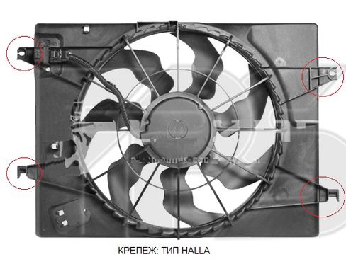 Диффузор С Вентилятором Радиатора (Один Провод) KIA SPORTAGE 08-10 (JE) P-012389 фото
