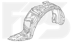 Подкрылок Передний Правый MAZDA 5 10-18 P-013329 фото