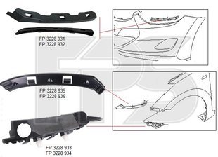 Крепеж Бампера Передний Правый HYUNDAI ELANTRA 11-14 (MD) P-009461 фото